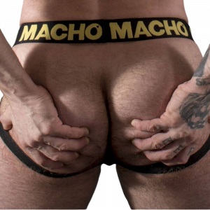 MACHO - MX25AC JOCK CUERO AMARILLO L