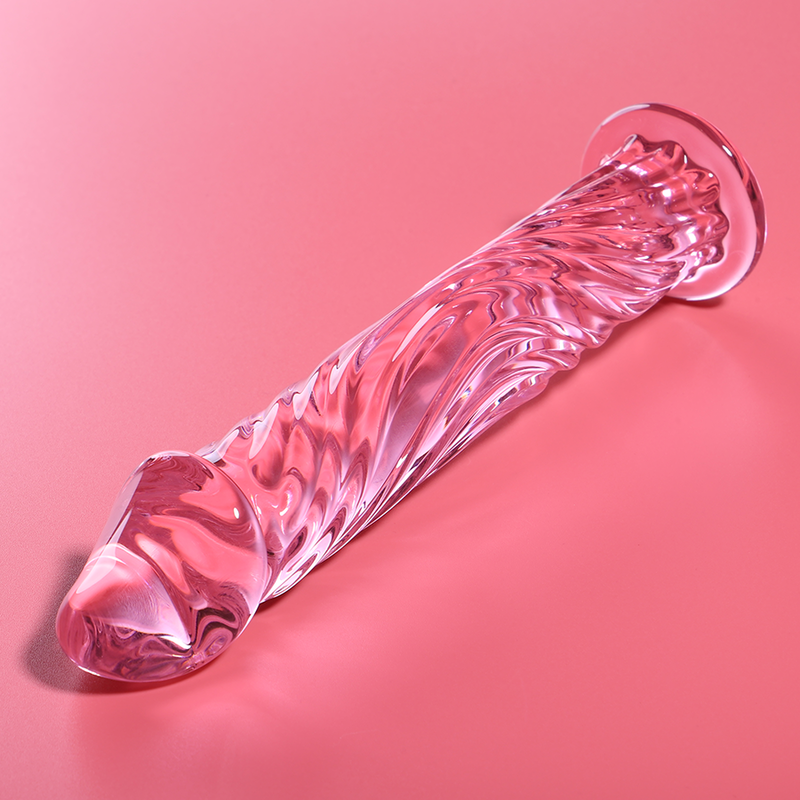 NEBULA SERIES BY IBIZA - MODELO 12 DILDO CRISTAL ROSA 17 CM -O- 3.5 CM