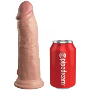 KING COCK - ÉLITE DILDO REALÍSTICO VIBRADOR & SILICONA 20.3 CM