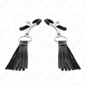 KINK - PINZAS PARA PEZONES CON BORLAS DE POLIPIEL 6 CM