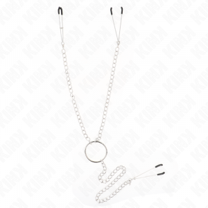 KINK - PINZAS PARA PEZONES Y CLÍTORIS CON CADENA 30 CM MODELO 1