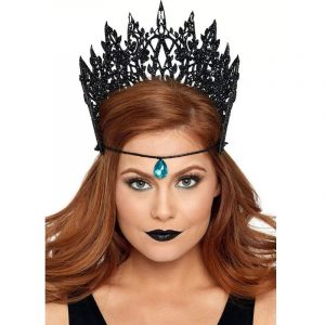 LEG AVENUE - CORONA CON PURPURINA Y JOYA NEGRO