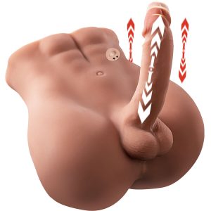 XISE - BERTLETT DILDO ASS MASTURBADOR DILDO Y ANO REALÍSTICO POSICIÓN FRONTAL CON THRUSTING 18 CM