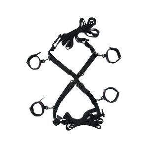 CALEXOTICS - SCANDAL SET DE ATADURAS CRUZADAS CAMA