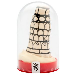 CONDOMERIE - PRESERVATIVO DECORATIVO PINTADO A MANO TORRE DE PISA