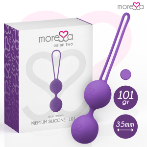 MORESSA - OSIAN TWO ENTRENAMIENTO SUELO PELVICO 101gr PREMIUM SILICONA LILA