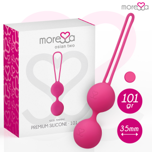 MORESSA - OSIAN TWO ENTRENAMIENTO SUELO PELVICO 101gr PREMIUM SILICONA ROSA
