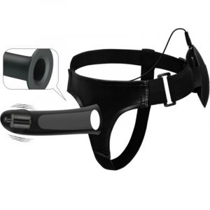 PRETTY LOVE - VITO STRAP ON CON DILDO HUECO Y VIBRACIÓN 17.3 CM