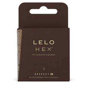 LELO HEX CONDOMS RESPECT XL 3 PACK