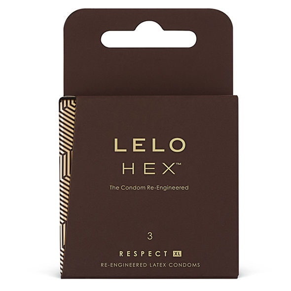 LELO HEX CONDOMS RESPECT XL 3 PACK