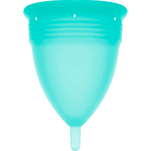 STERCUP - COPA MENSTRUAL FDA SILICONA AQUAMARINA - TALLA L