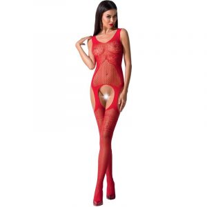 PASSION - WOMAN BS061 BODYSTOCKING ROJO TALLA ÚNICA