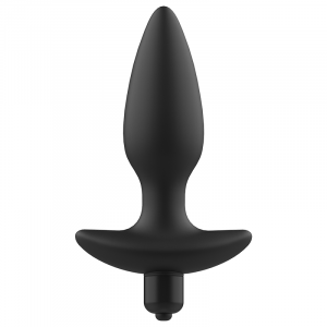 ADDICTED TOYS - MASAJEADOR PLUG ANAL CON VIBRACIÓN NEGRO